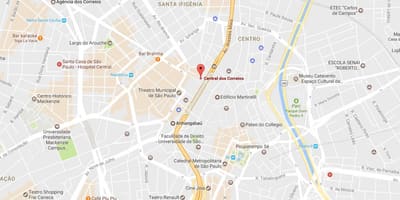 რუკა Palácio dos Correios São Paulo