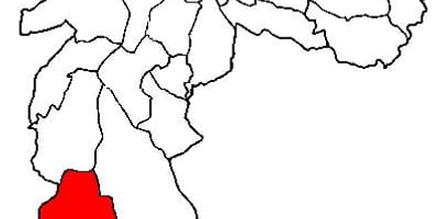 რუკა Parelheiros sub-prefecture São Paulo