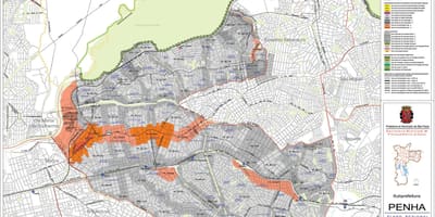 რუკა Penha São Paulo - ოკუპაცია ნიადაგის