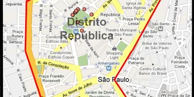 რუკა República São Paulo