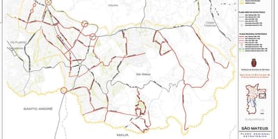 რუკა São Mateus São Paulo - გზები