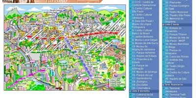 Map of São Paulo ატრაქციონები