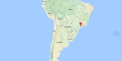 Map of São Paulo სამხრეთ ამერიკა