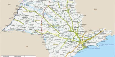 Map of São Paulo ქალაქი