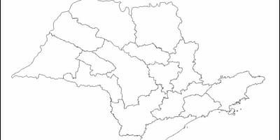 Map of São Paulo ქალიშვილი - რეგიონებში