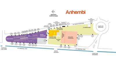 Map of São Paulo Anhembi