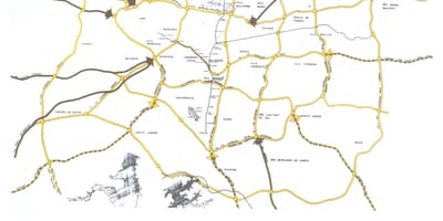 Map of São Paulo express ბილიკები