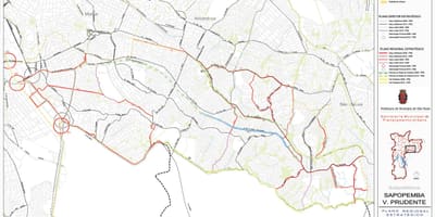 რუკა Sapopembra São Paulo - გზები